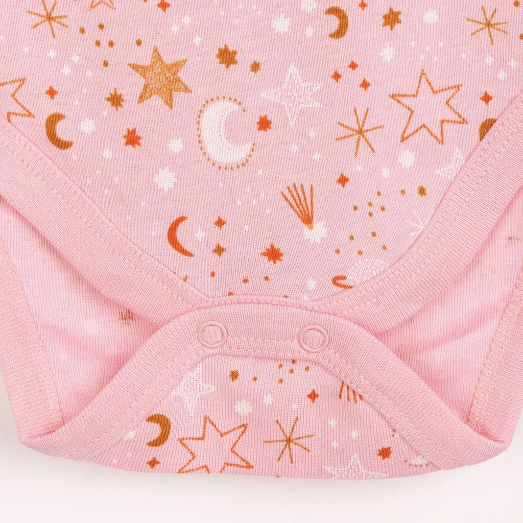 HelloBaby 2-Pack Short Sleeve Bodysuits Girls - Pink