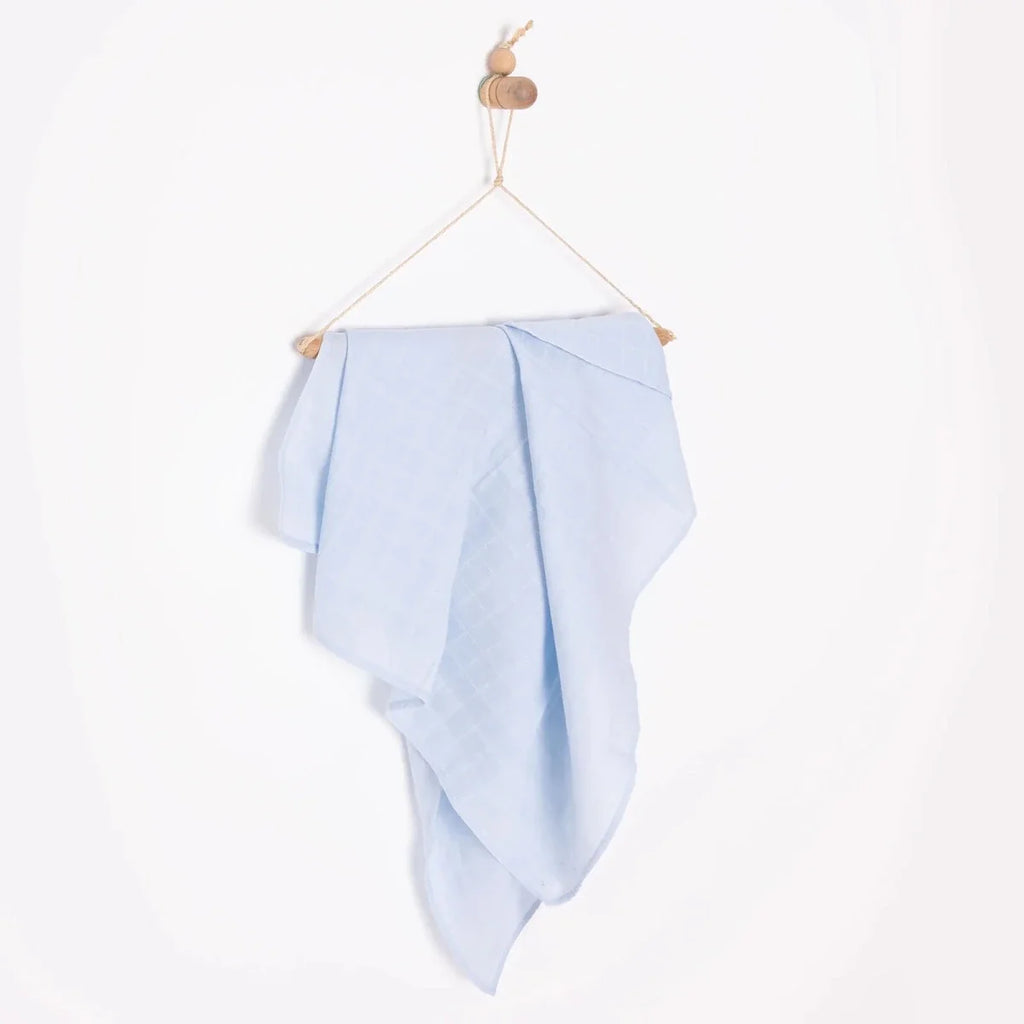 Little Dreams Boy Muslin Blanket - Blue