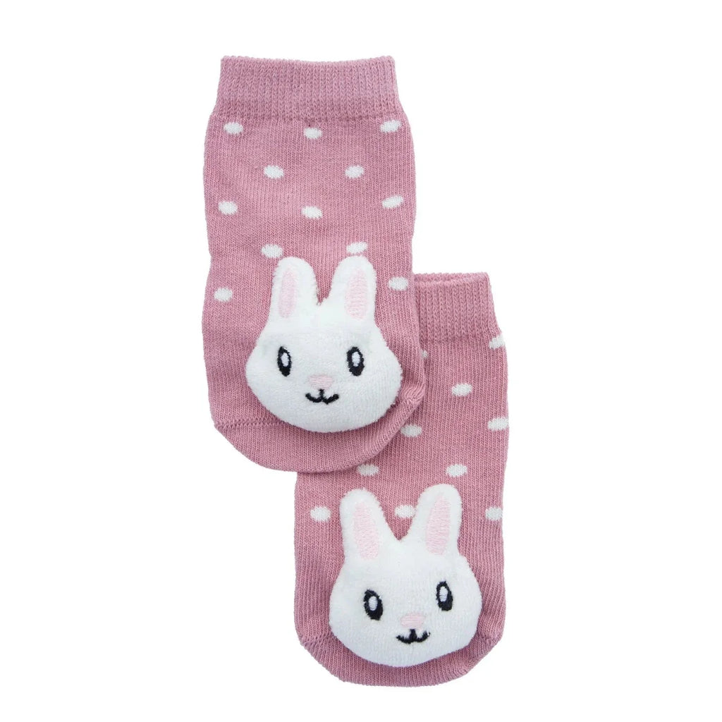 HelloBaby Girls Playful Socks Animal - Pink