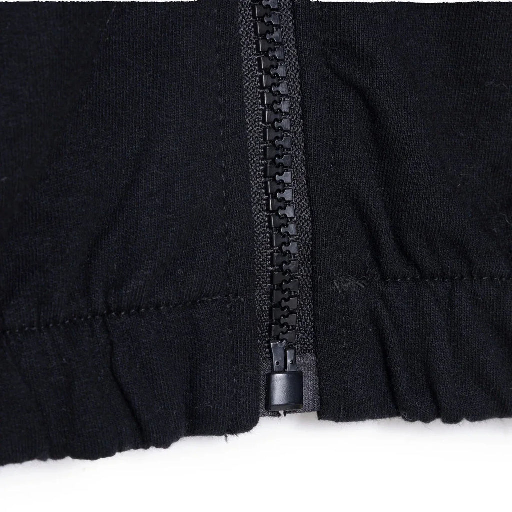HelloBaby Girls Hooded Cardigan Crew Neck Long Sleeve - Black