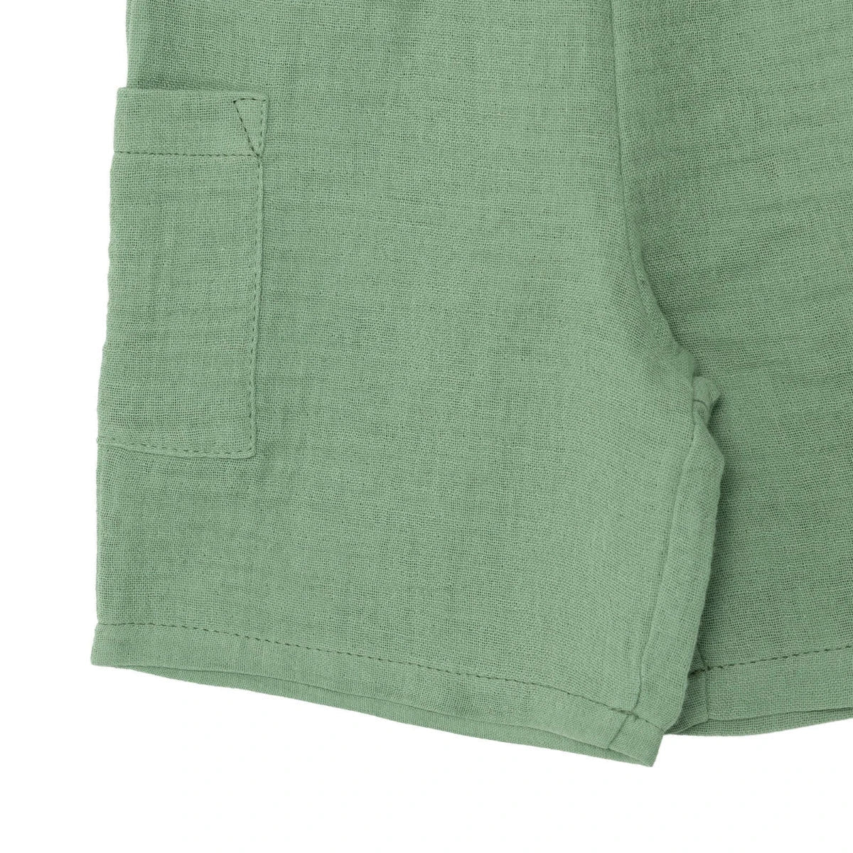 HelloBaby Boys Muslin Shorts - Khaki