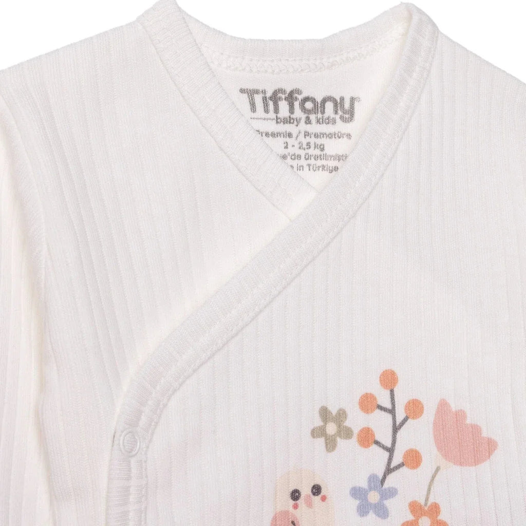 Tiffany 100% Cotton Tiny Baby Set - Ecru