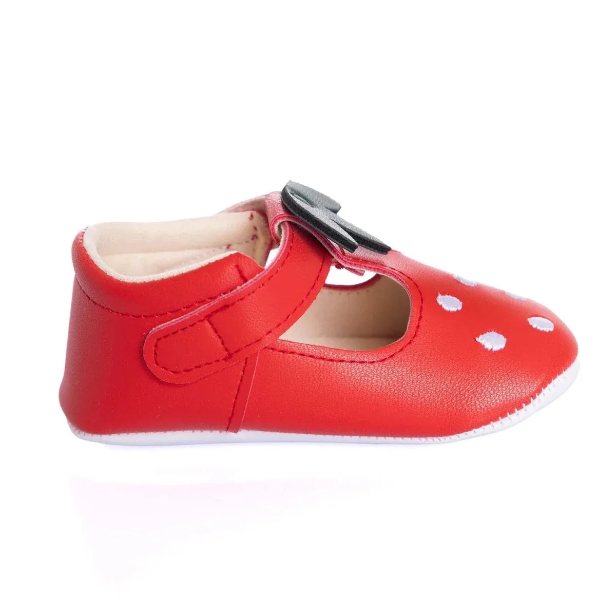 Papulin Girls Pre-Walker Shoes - Red
