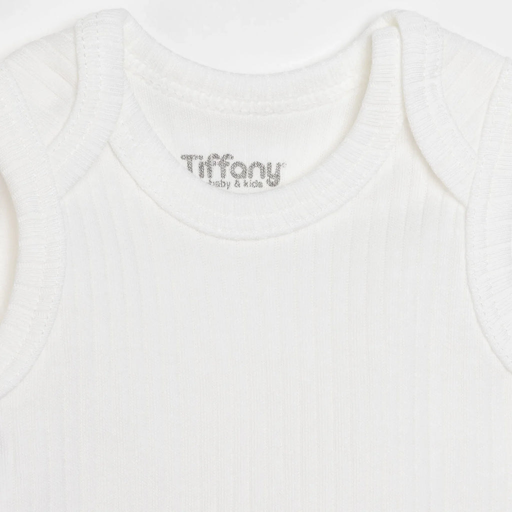 Tiffany 100% Cotton Tiny Baby Set - Ecru