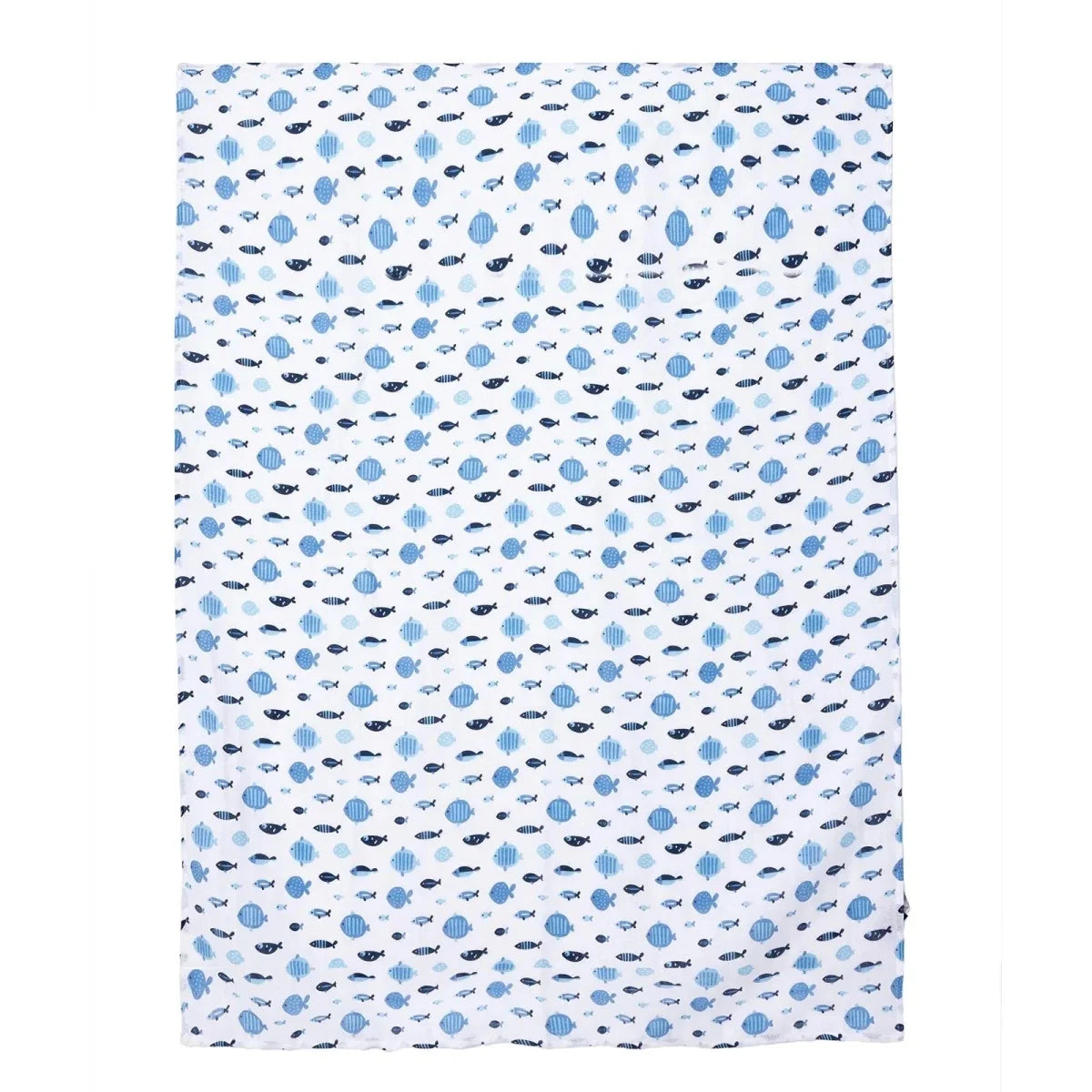Mollia Unisex 100% Cotton Muslin Blanket 80x100 cm - Blue