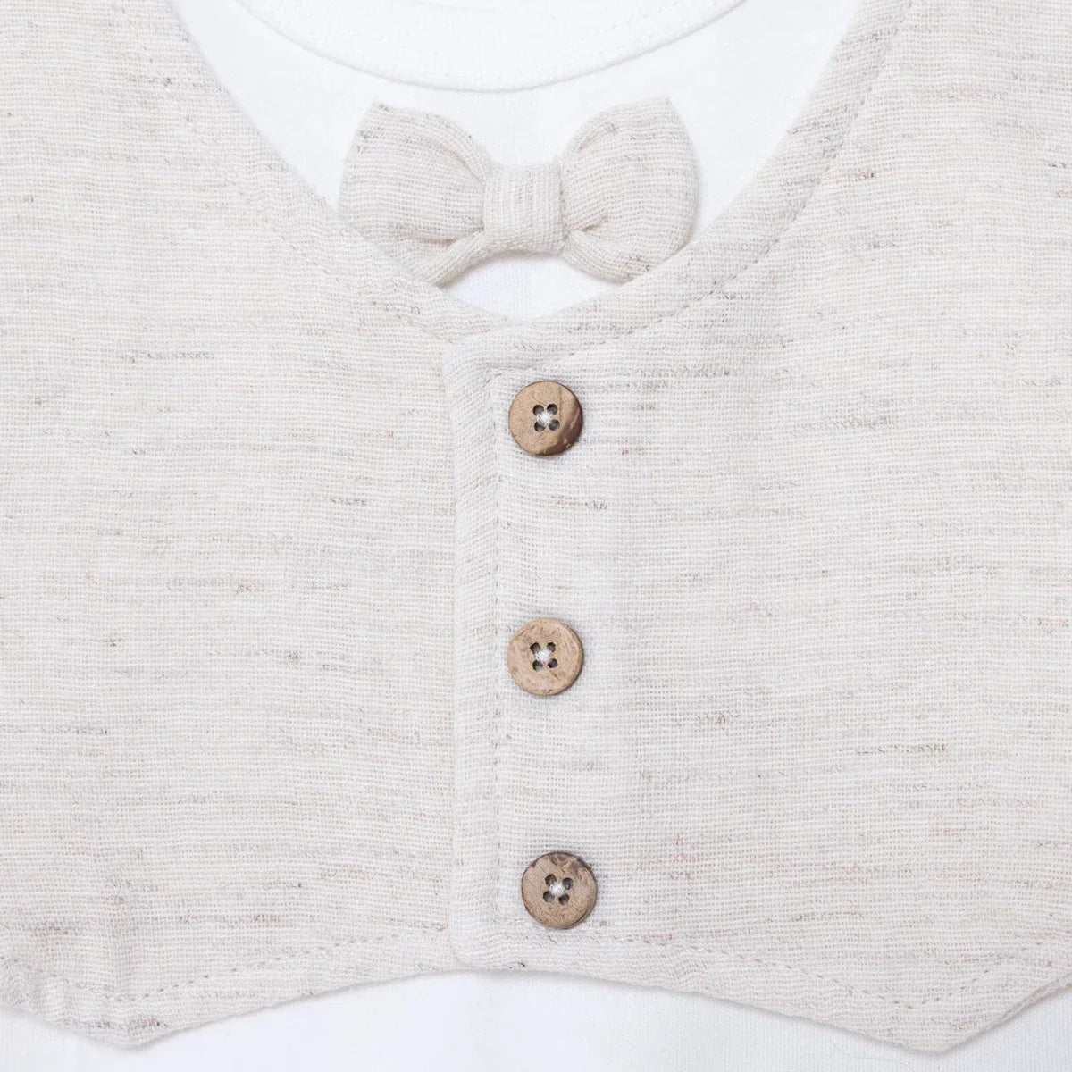 HelloBaby Boys Ceremony Muslin Outfit - Beige