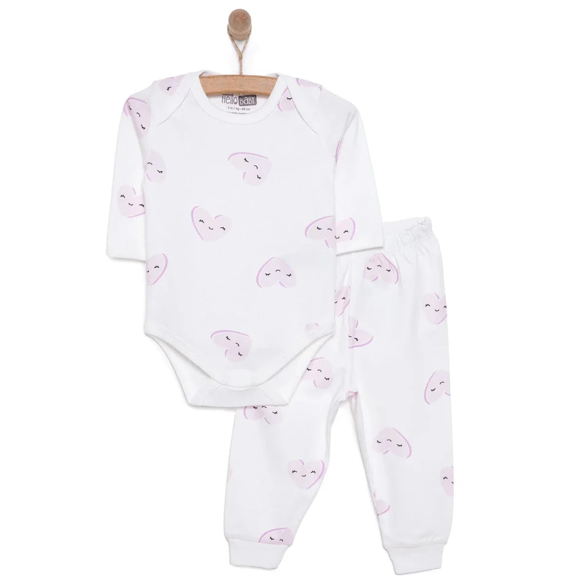 HelloBaby Unisex Body- Footless Bottom - Ecru
