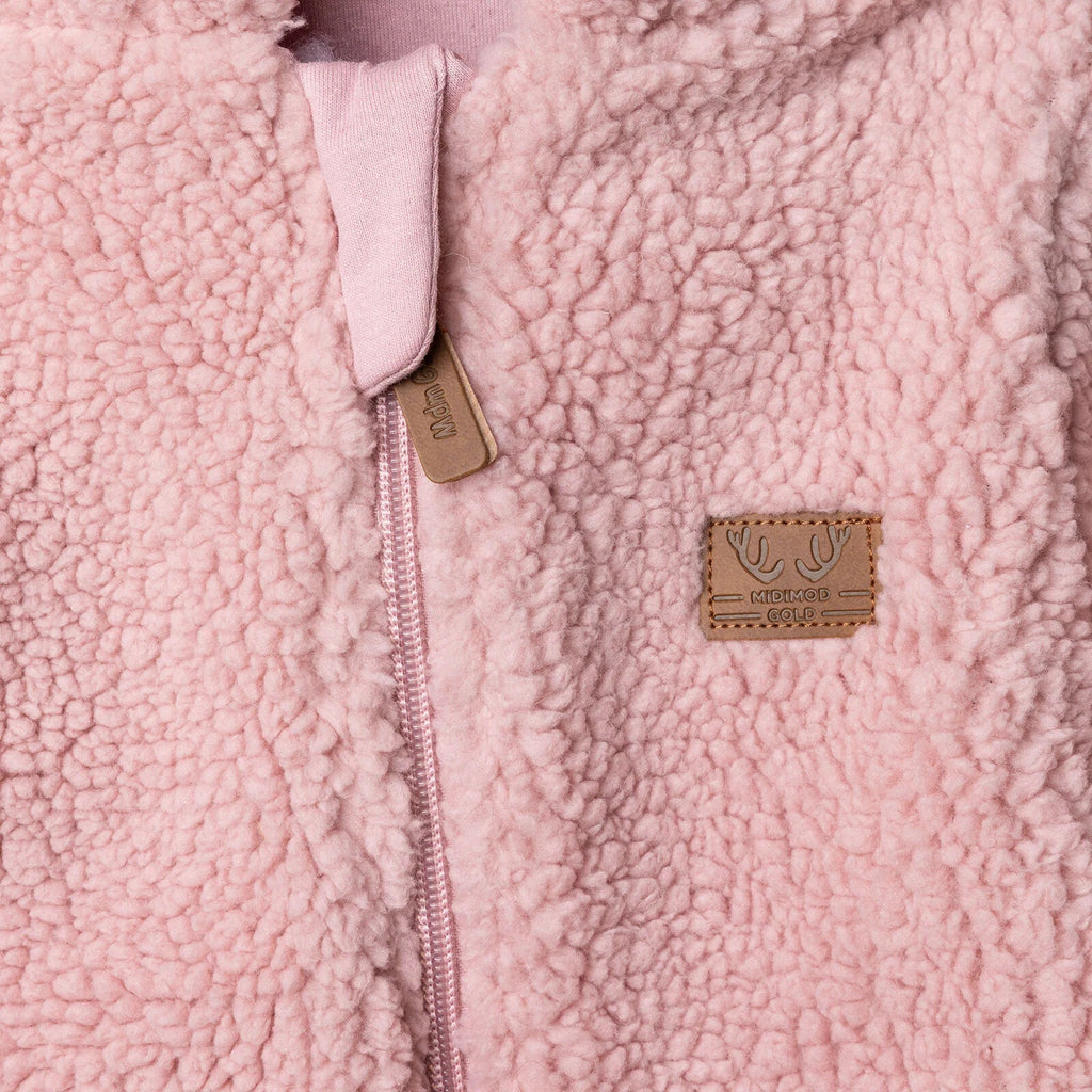 Midimod Newborn Welsoft Footed Jumpsuit - Pink