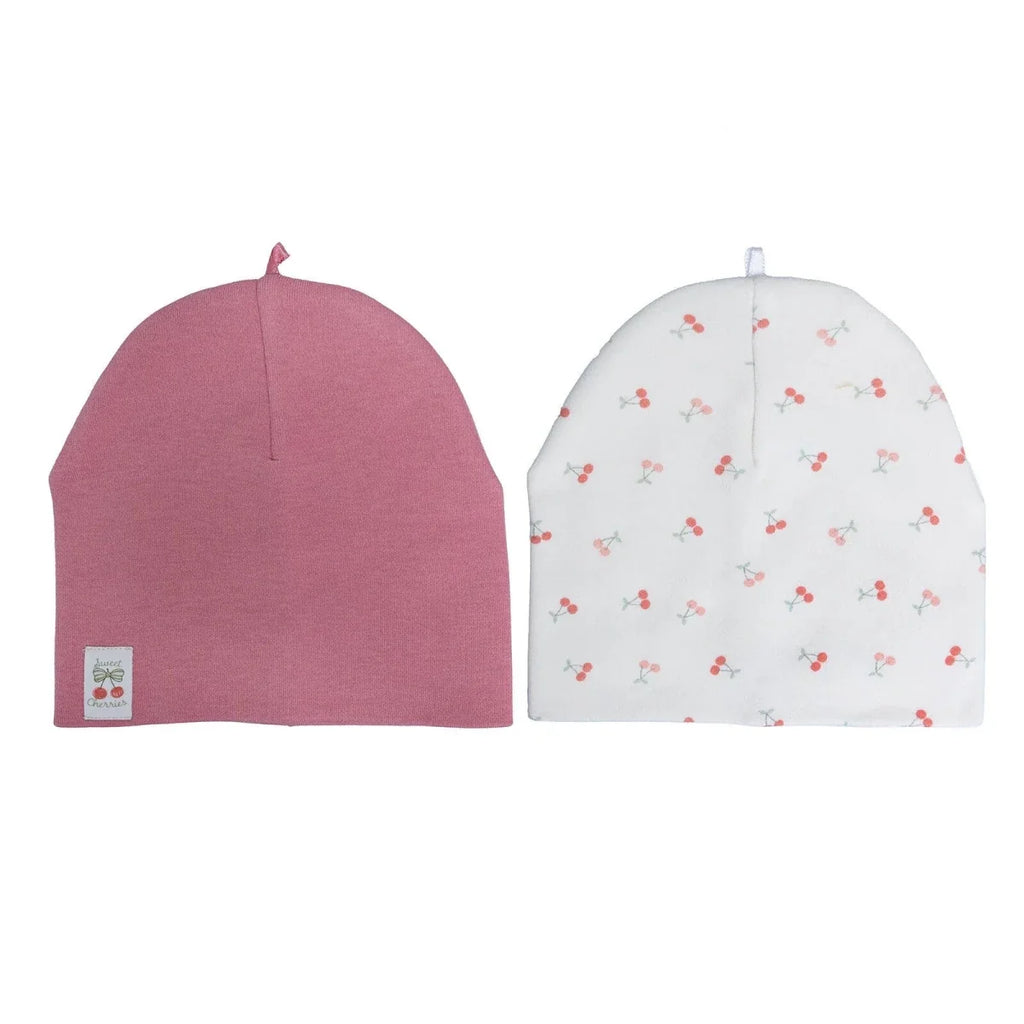 Little Plane Girls 2-Pack Hat Cherry - Light Rose
