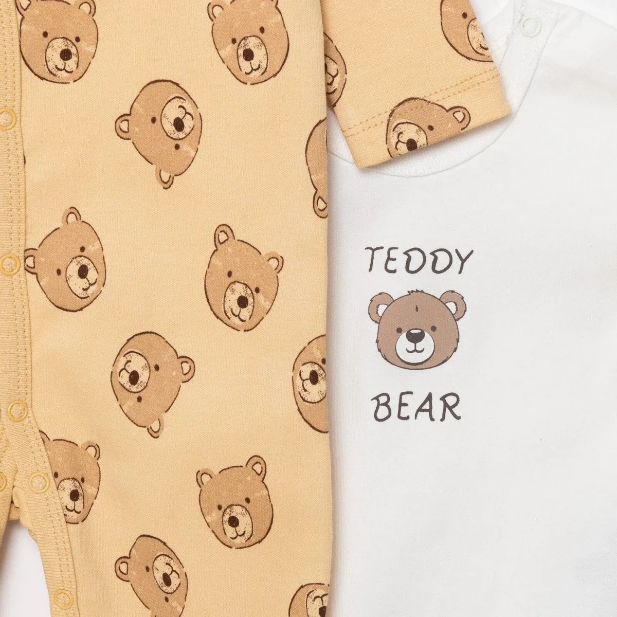 HelloBaby Boy Jumpsuit-Body-Hat - Beige