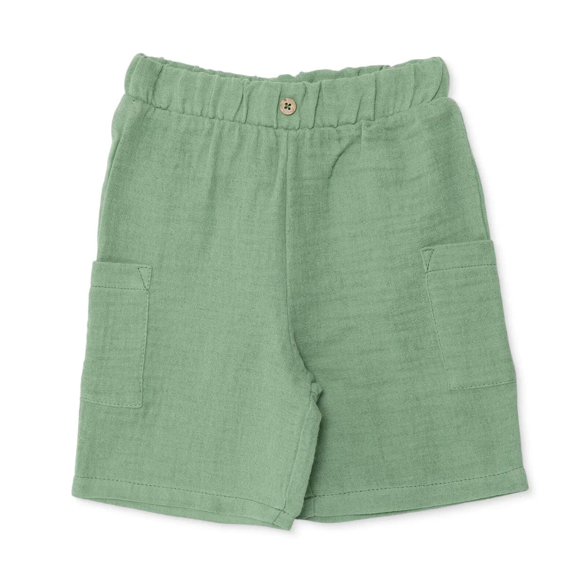 HelloBaby Boys Muslin Shorts - Khaki