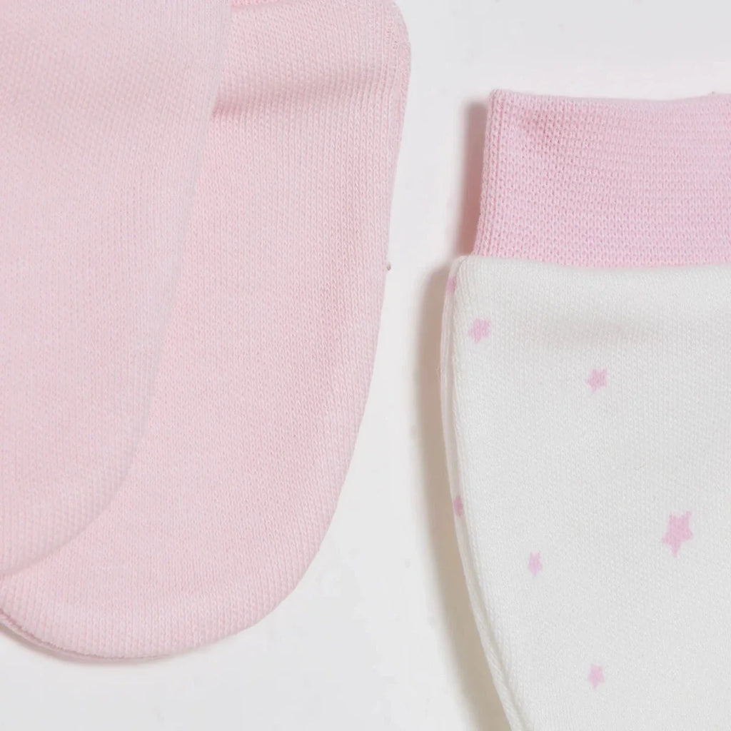 HelloBaby Newborn Mittens - Light Pink