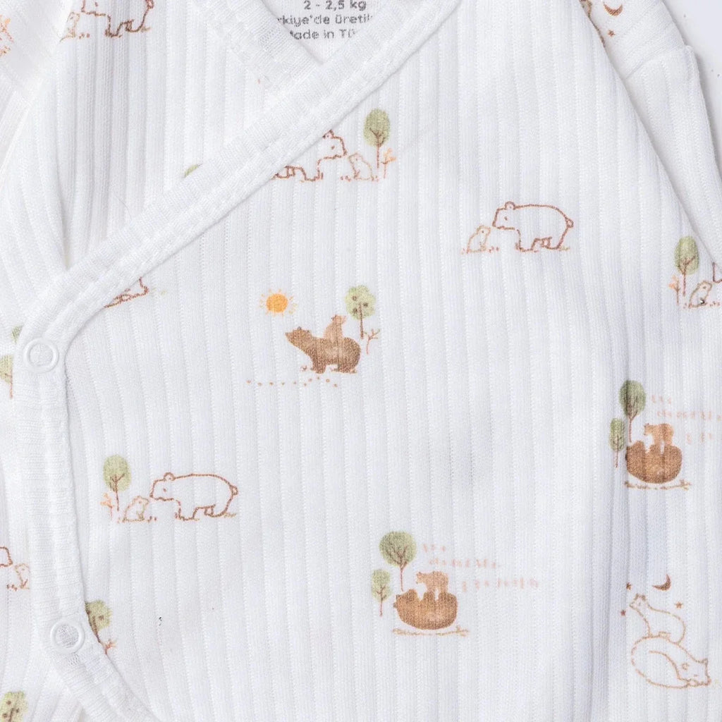 Tiffany 100% Cotton Tiny Baby Set - Ecru