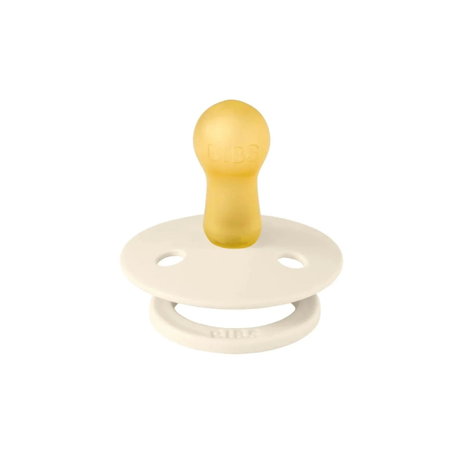 BIBS Pin Latex Soothers 0-6 months Pack of 2 - Ivory & Vanilla