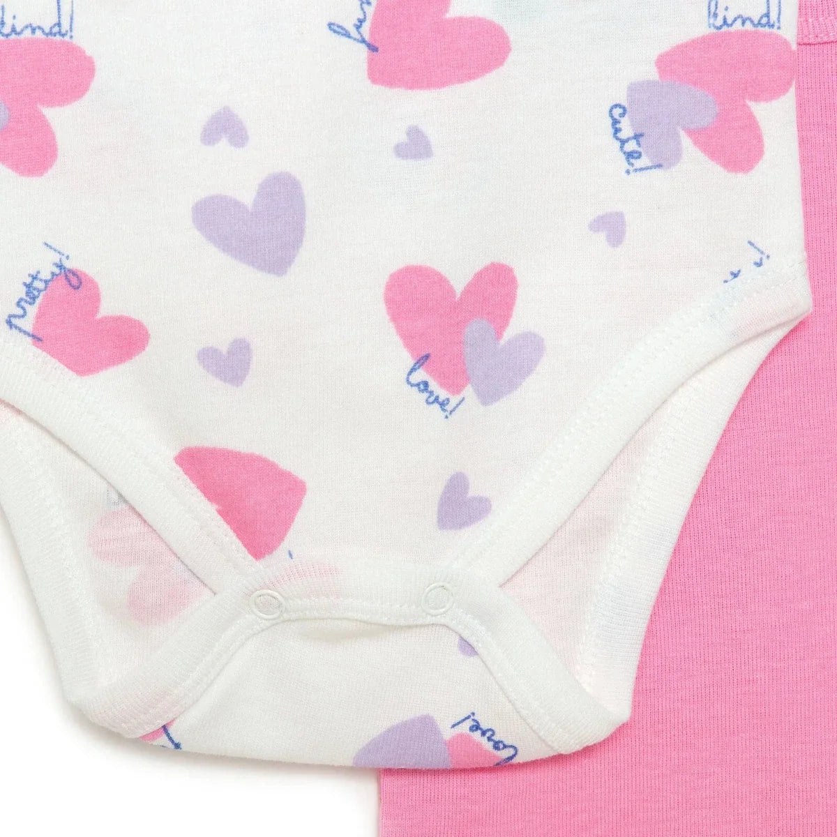 HelloBaby 2-Pack Short Sleeve Bodysuits Girls - Purple