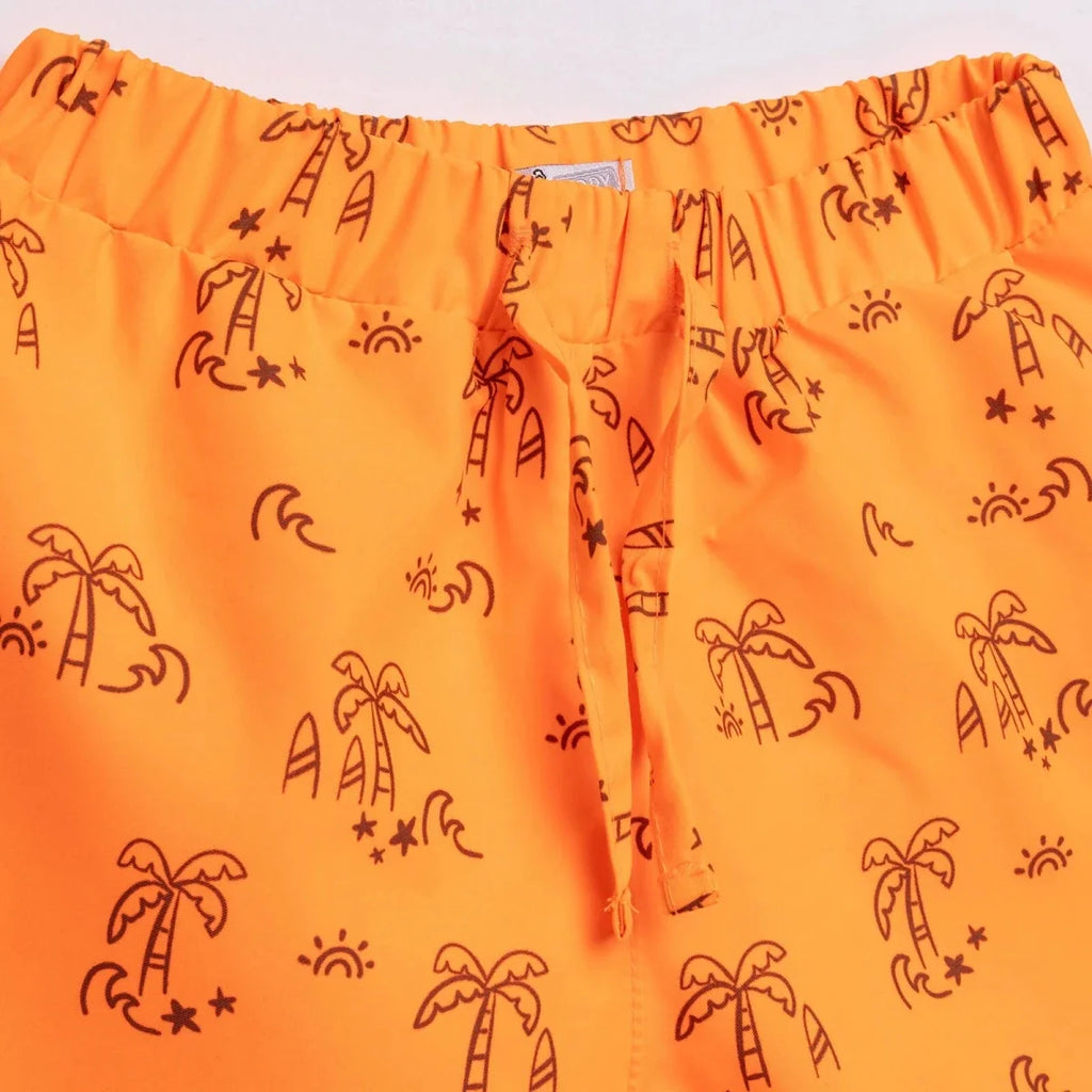 HelloBaby Boy Shorts Swimsuit - Orange