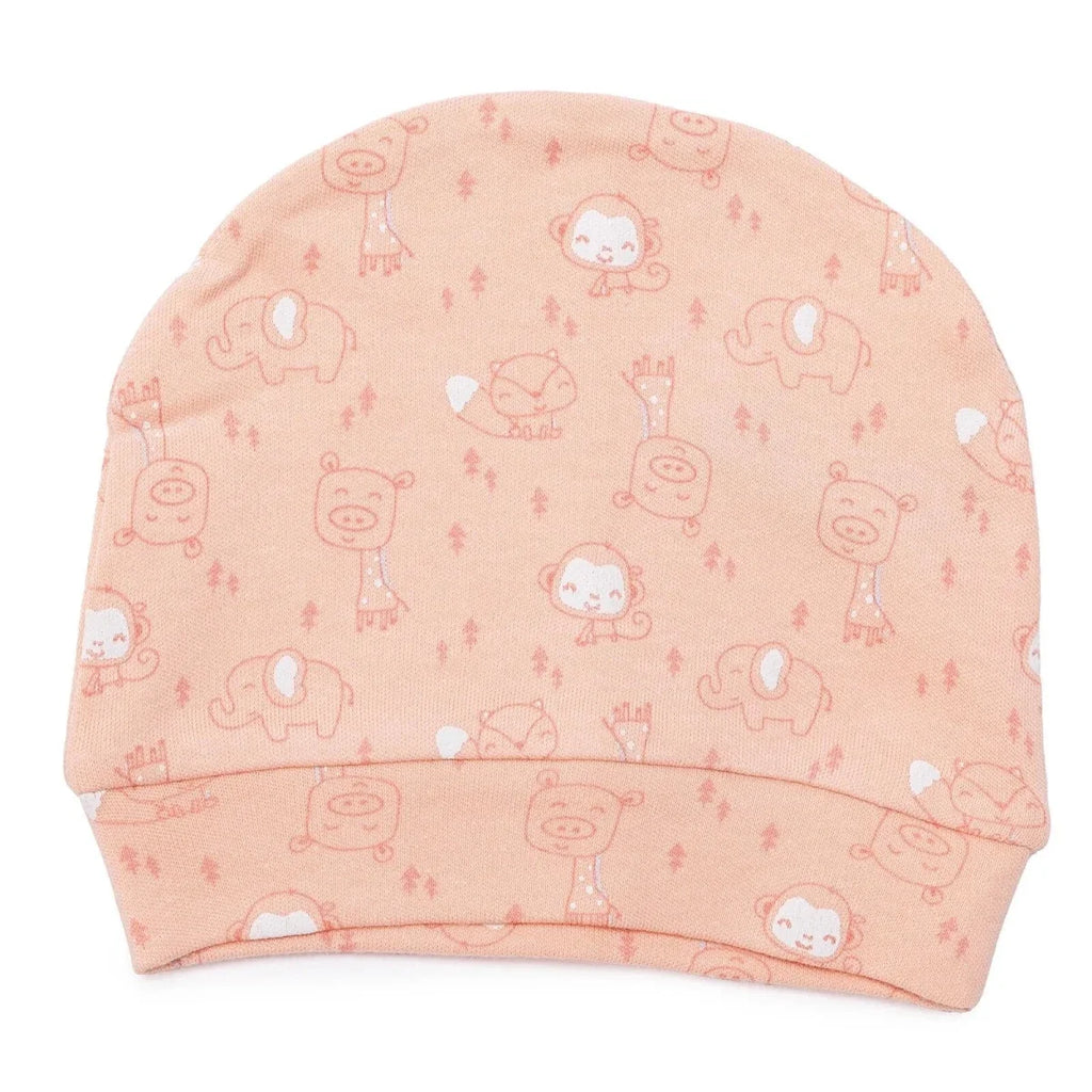 Bebbek Girls Vest Hat & Footed Bottom Set V-Neck - Vermilion