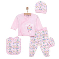 HelloBaby Girl 5 Piece Newborn Set - Light Pink