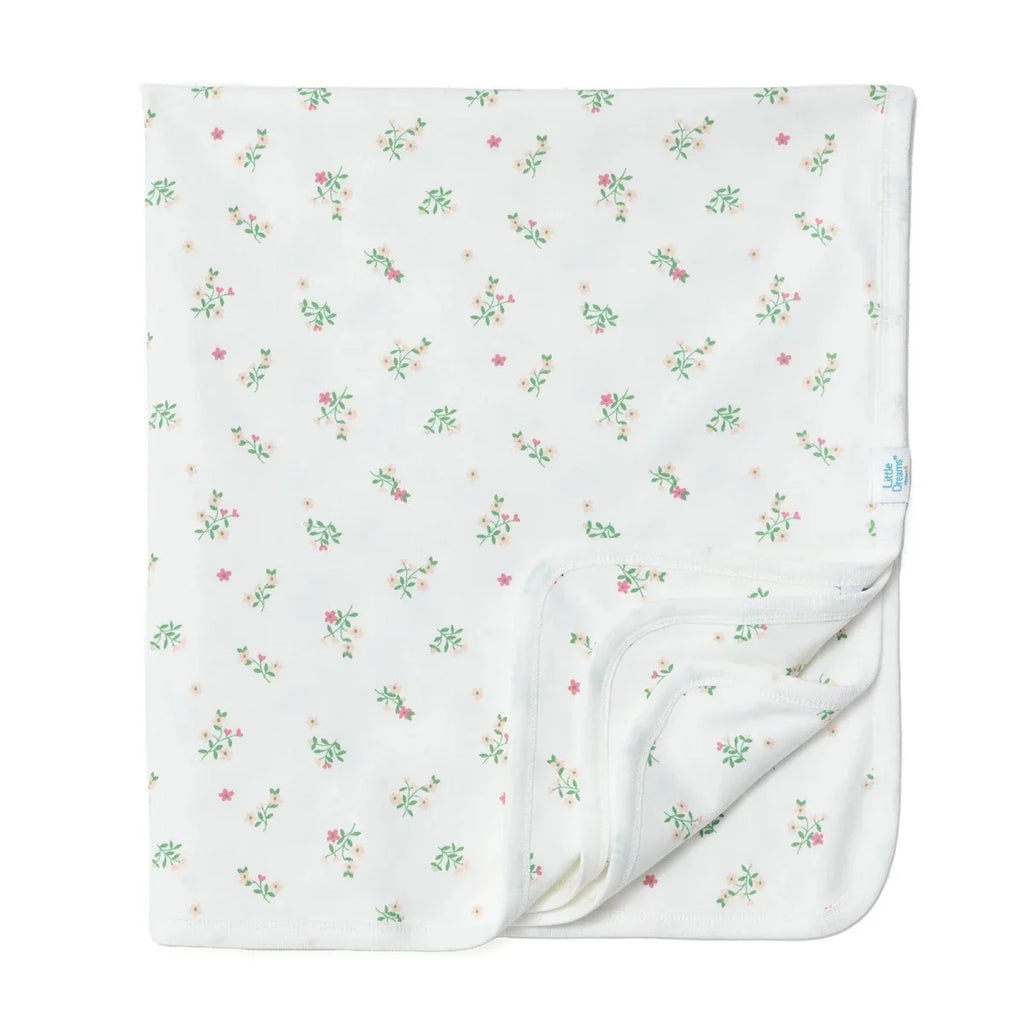 Little Dreams Girls Cotton Jersey Blankets - Ecru