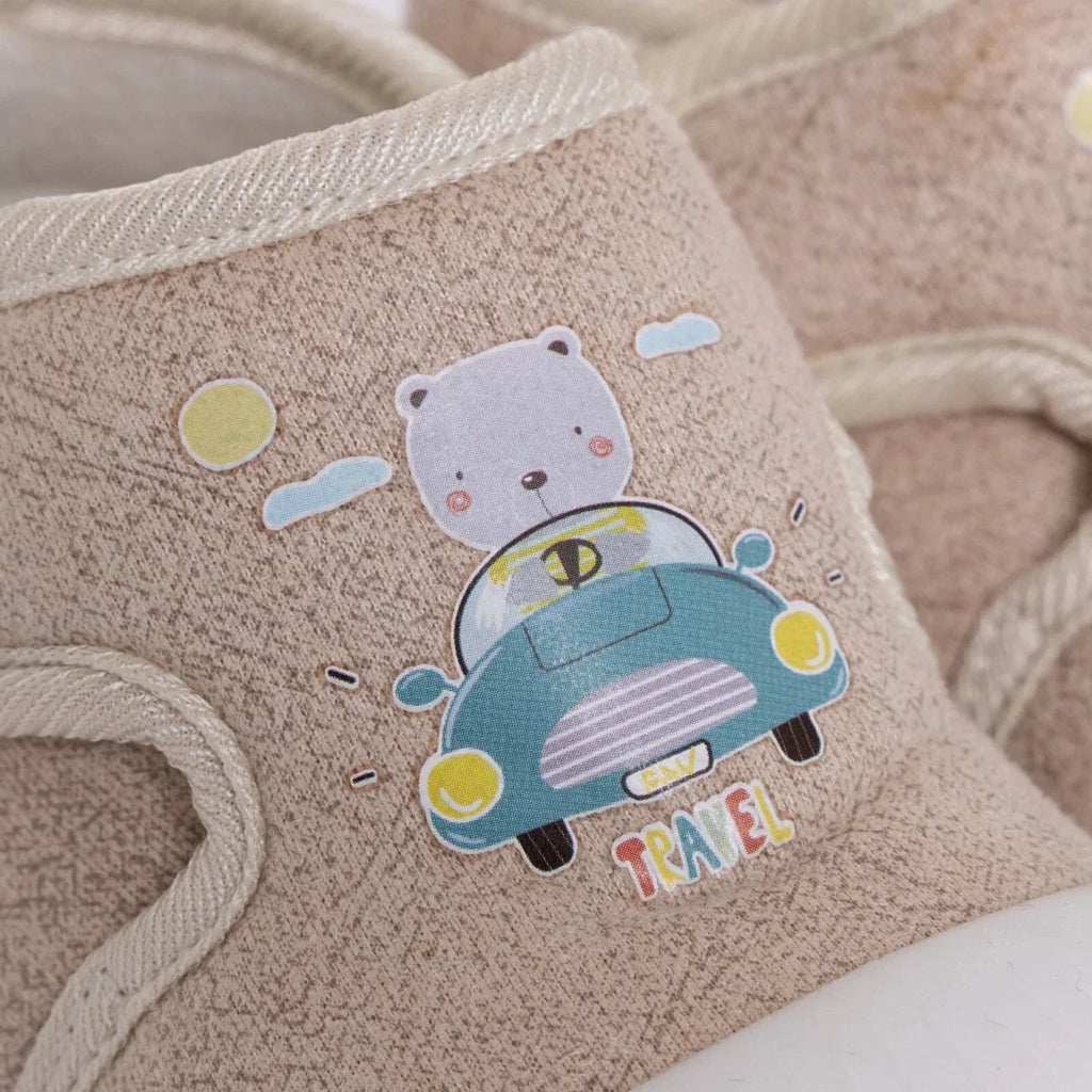 HelloBaby Boys First Step Shoes - Salmon
