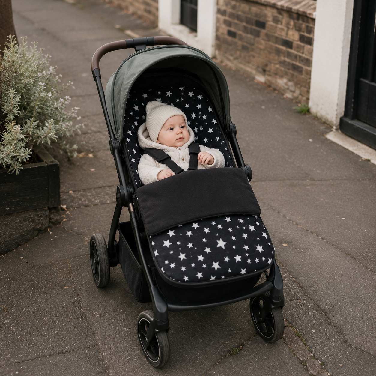 Universal Fleece Pushchair Footmuff / Cosy Toes - Fits All Pushchairs / Prams And Buggies
