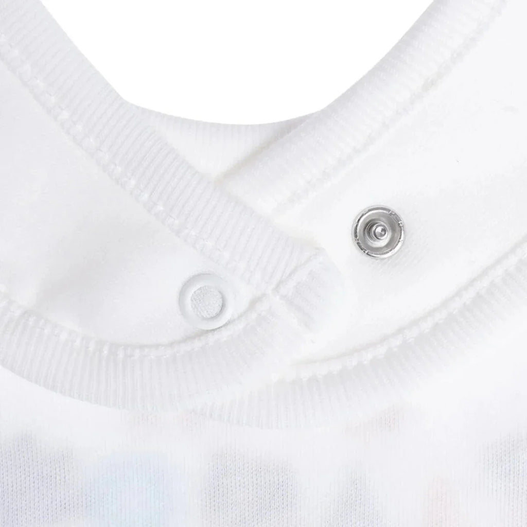 Messy Duck Embroidered Cotton Baby Bib Pack of 2 - Happy