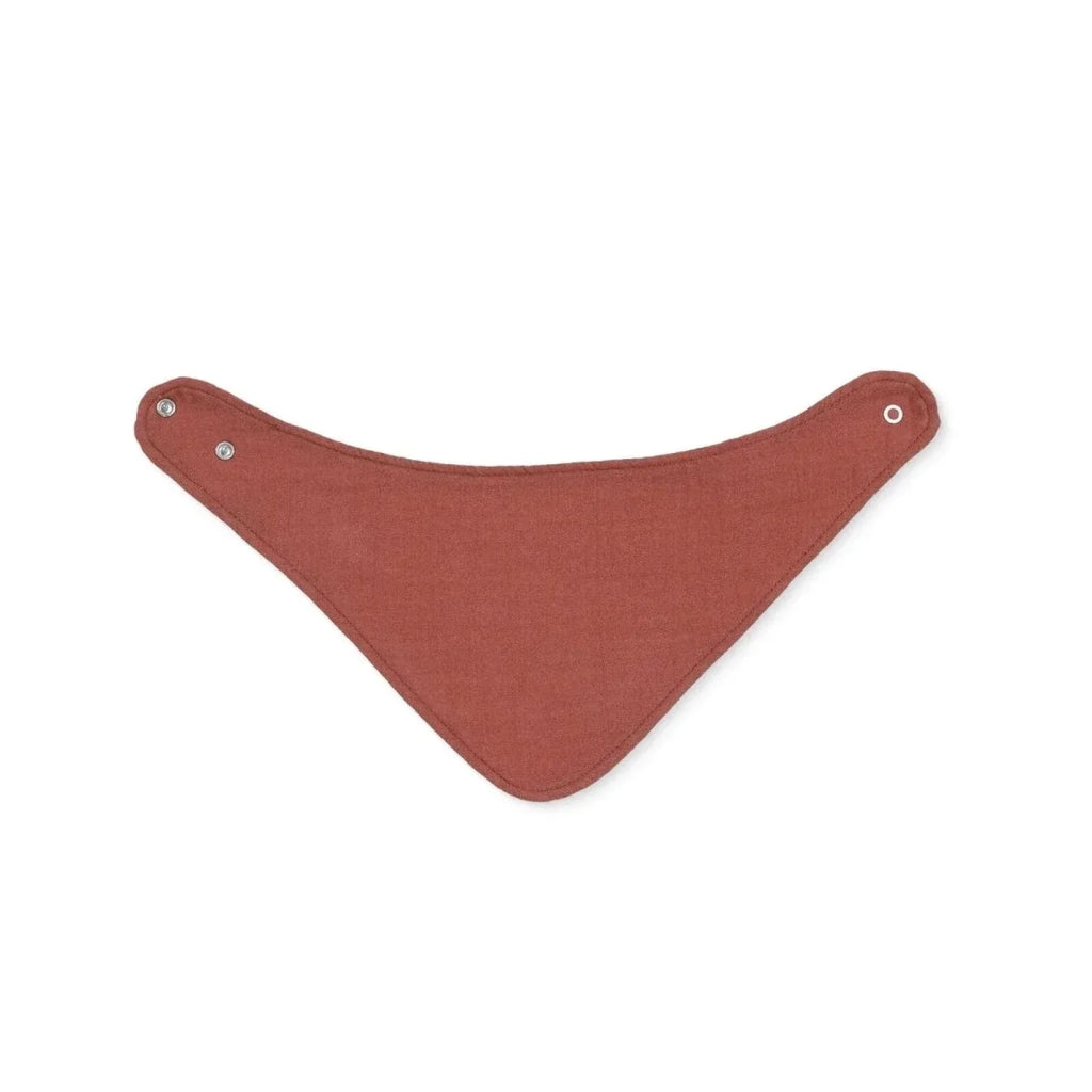 Messy Duck Bandana Baby Bib Pack of 2 - Terracotta & Deep Navy
