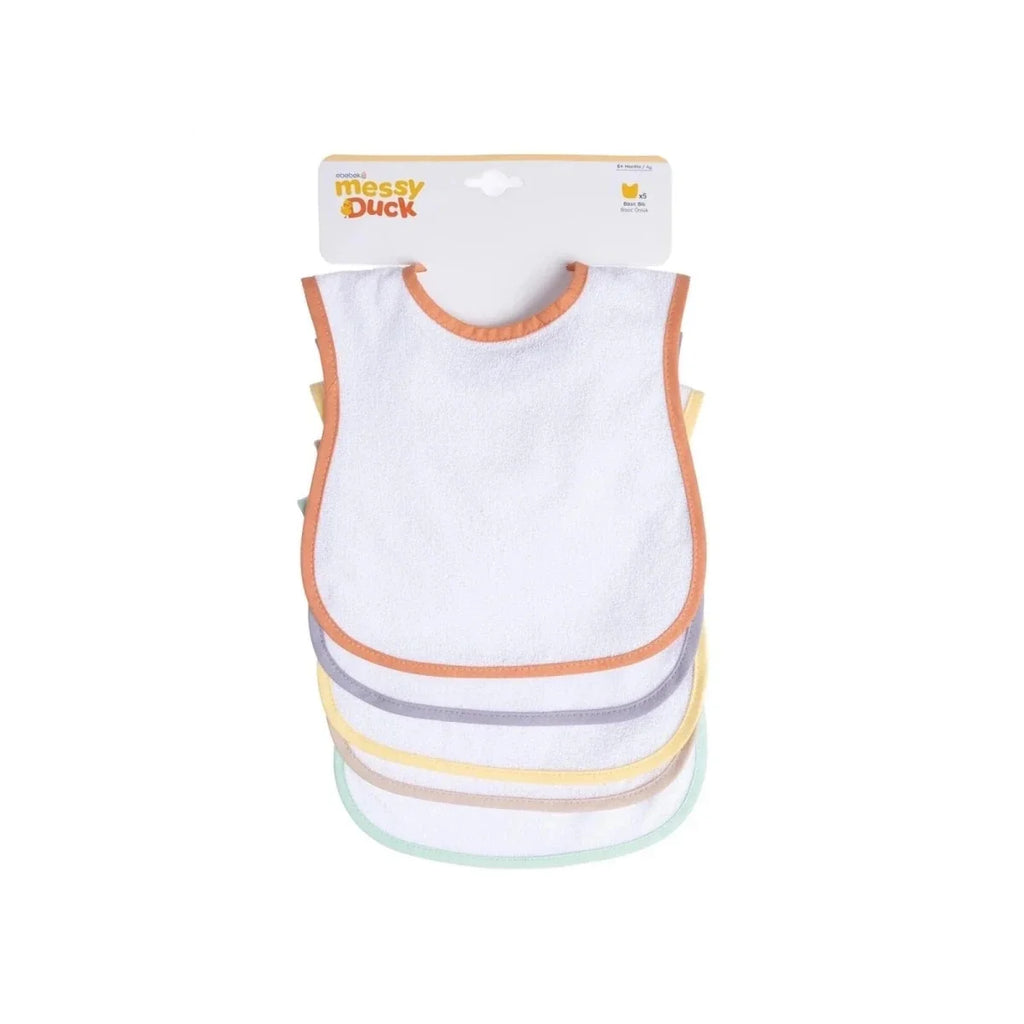 Messy Duck Waterproof Baby Bib Pack of 5