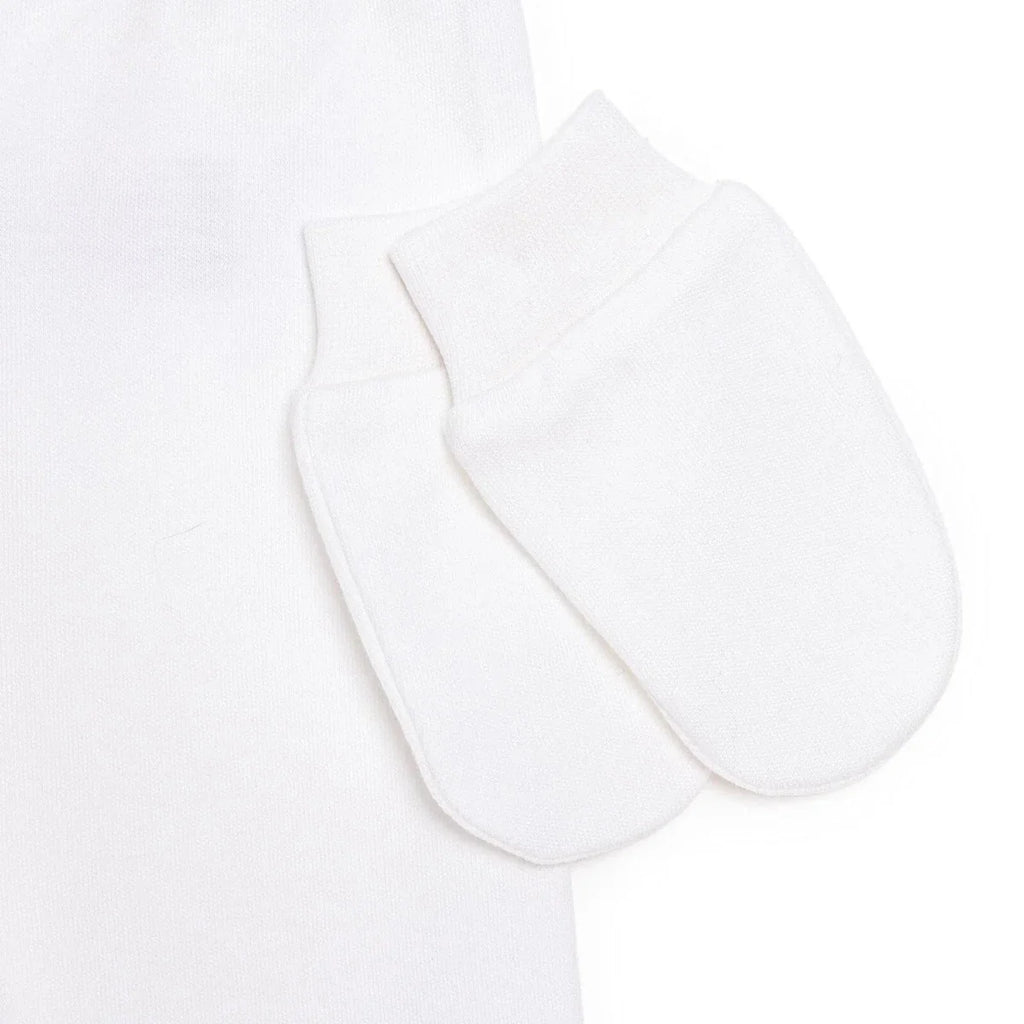 HelloBaby Girls Occasion Wear with Poppers Crew Neck Long Leg Long Sleeve - Ecru