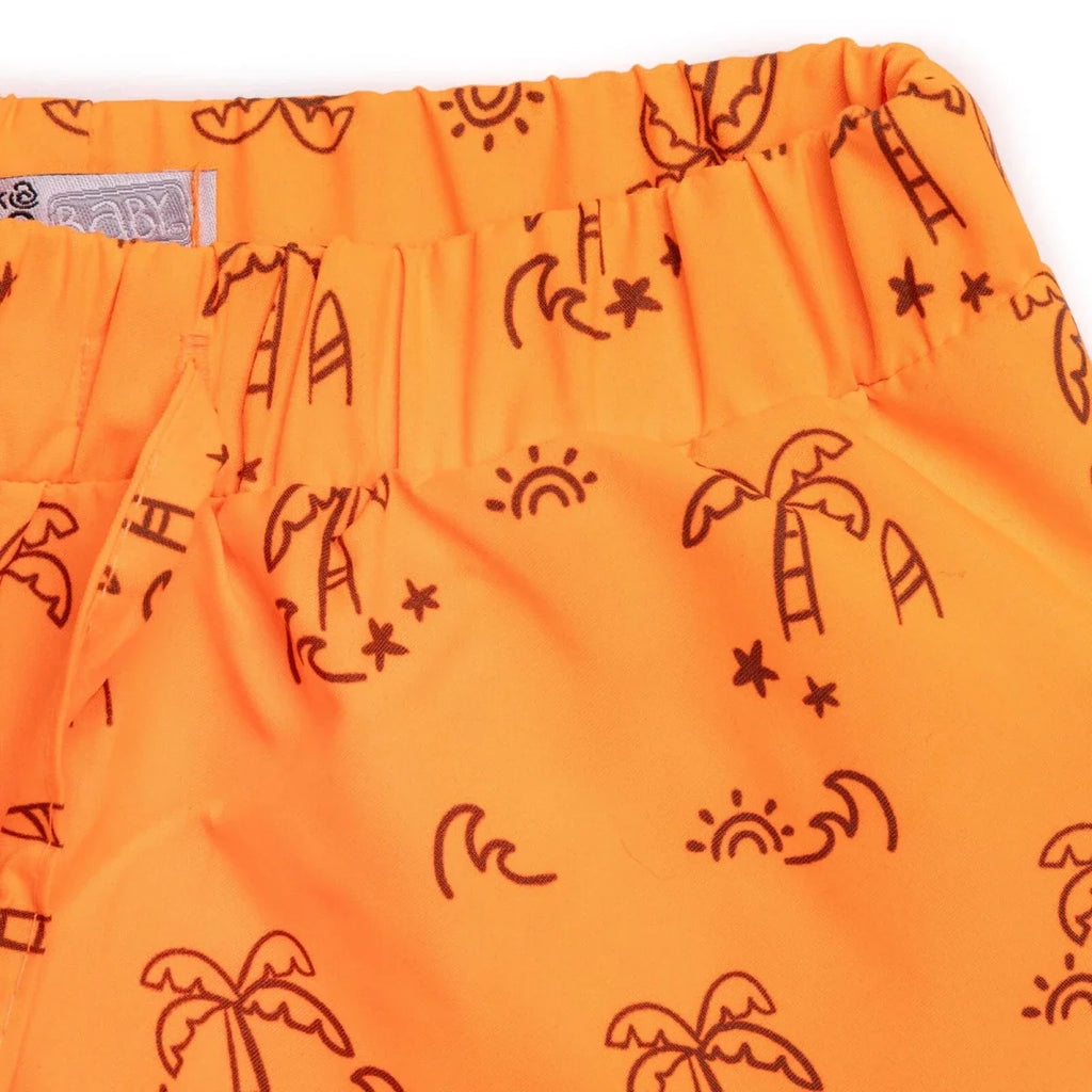 HelloBaby Boy Shorts Swimsuit - Orange