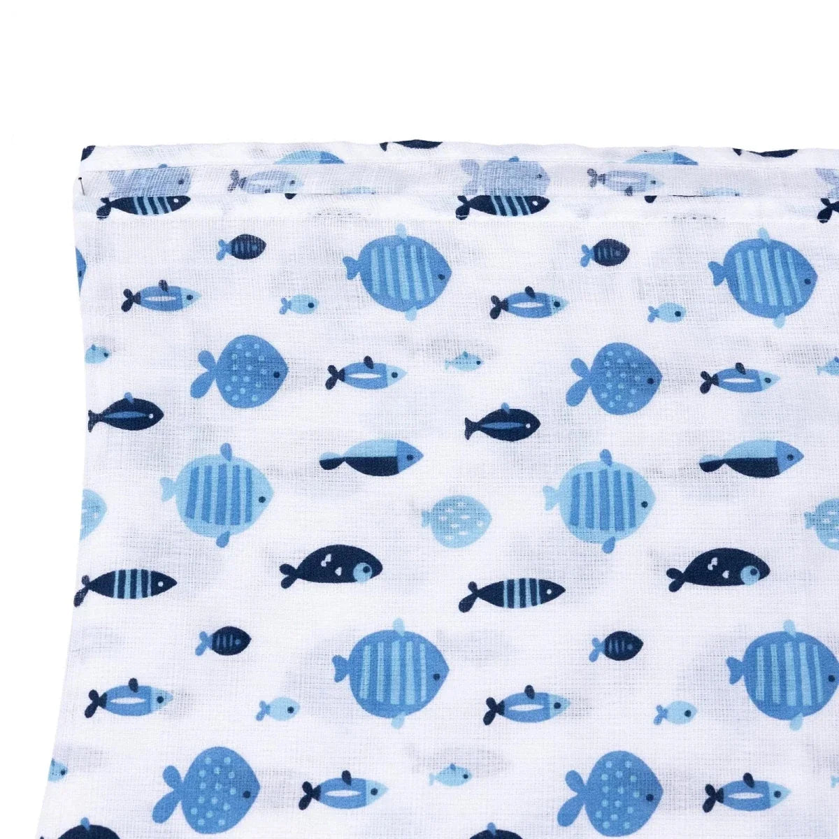 Mollia Unisex 100% Cotton Muslin Blanket 80x100 cm - Blue