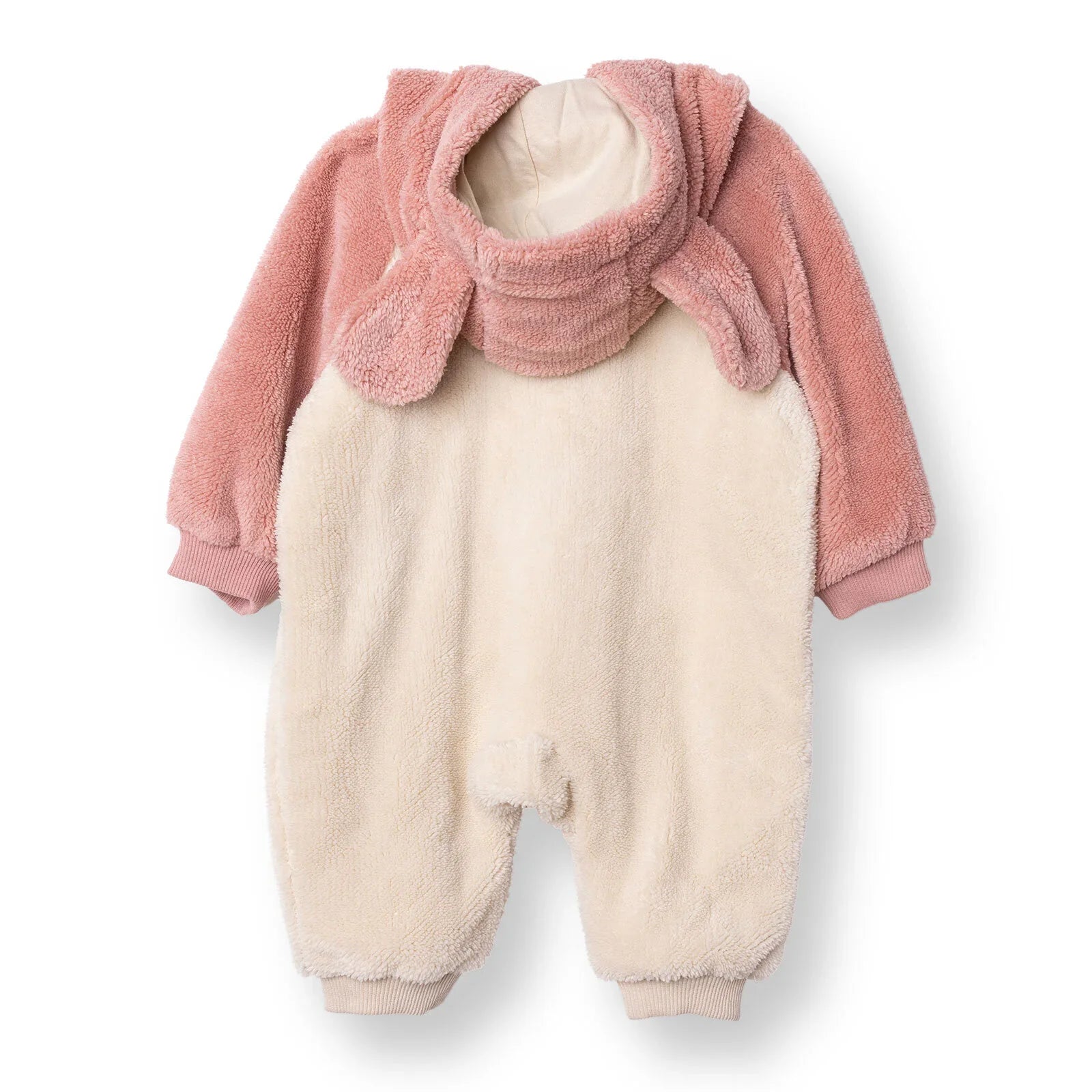 Midimod Newborn Welsoft Footless Jumpsuit - Ecru