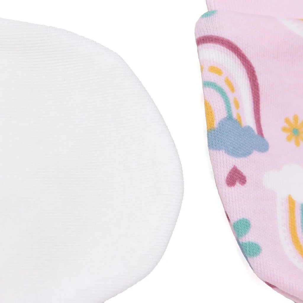 HelloBaby Girls Mitten Sky - Pink Printed