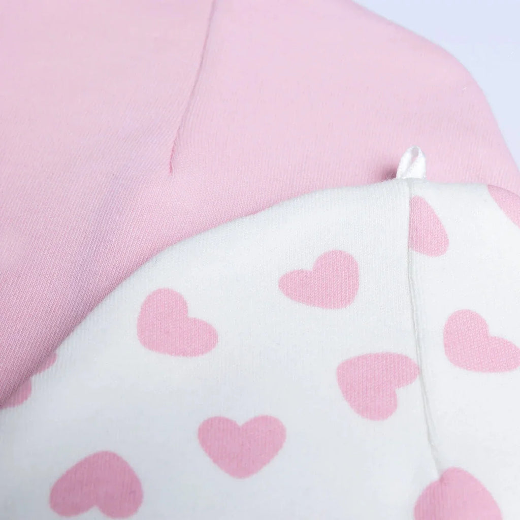 Little Plane Girls 2-Pack Hat Heart - Pink