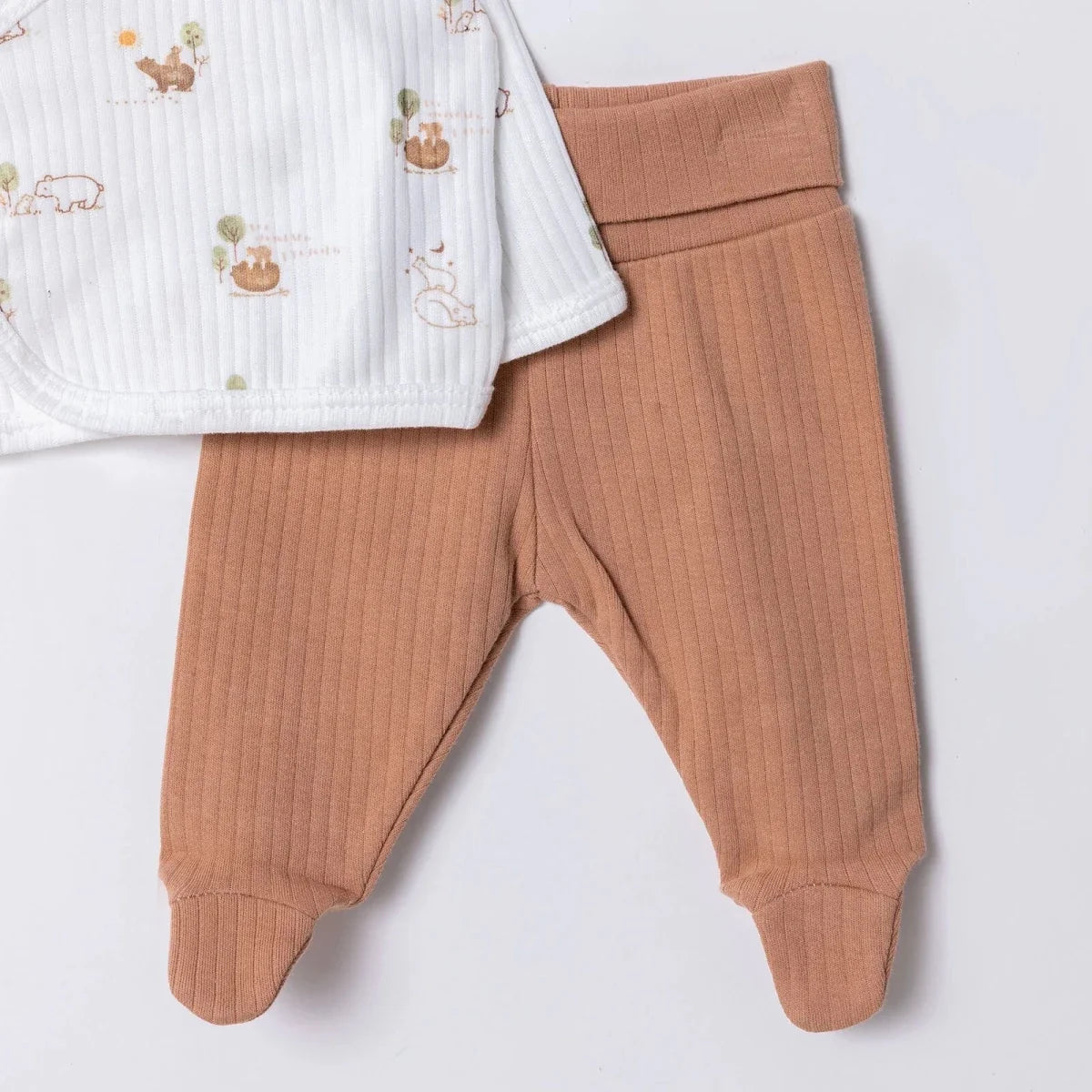 Tiffany 100% Cotton Tiny Baby Set - Ecru