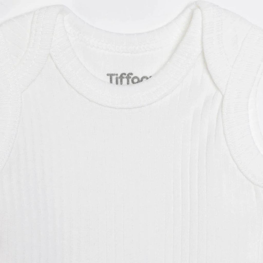 Tiffany 100% Cotton Tiny Baby Set - Ecru