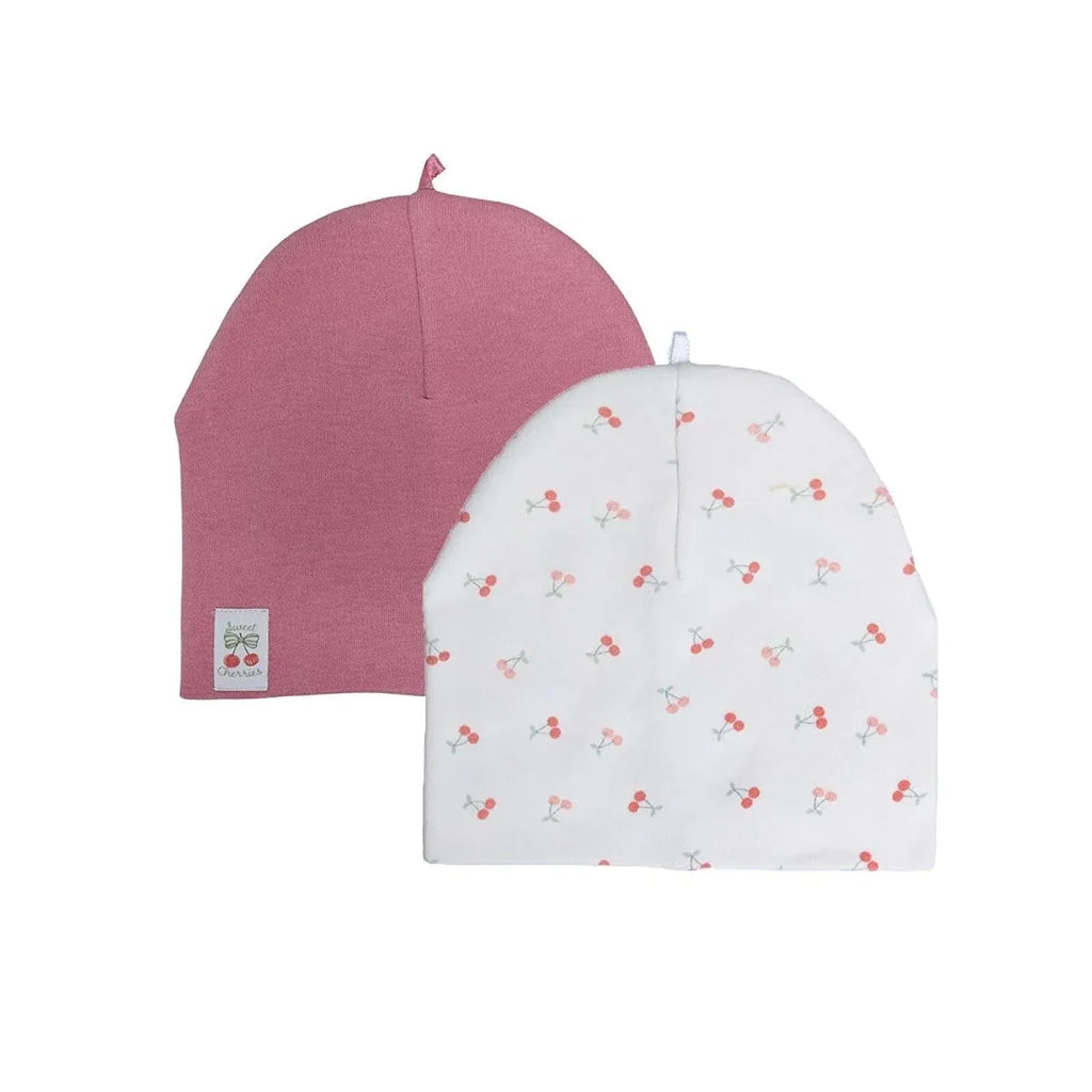 Little Plane Girls 2-Pack Hat Cherry - Light Rose