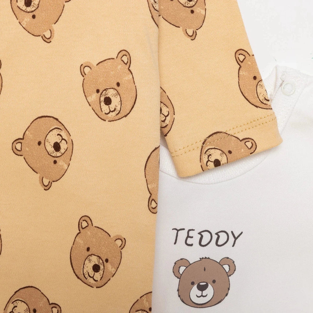 HelloBaby Boy Jumpsuit-Body-Hat - Beige