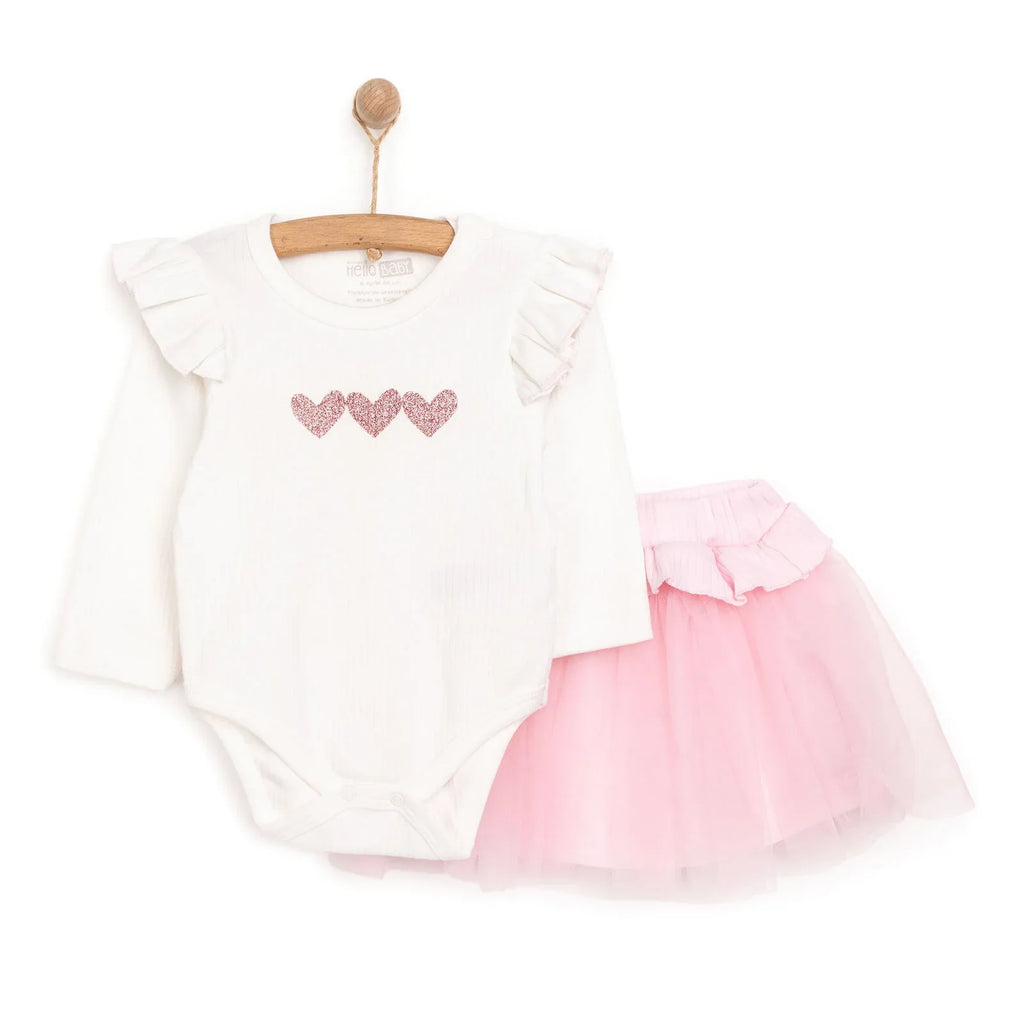 HelloBaby Girl Blouse - Skirt - Ecru