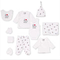 HelloBaby Unisex 100% Cotton 10-Piece Hospital Gift Set - Ecru