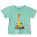 HelloBaby Boys T-shirt Animal Print Crew Neck Short Sleeve - Multicolour