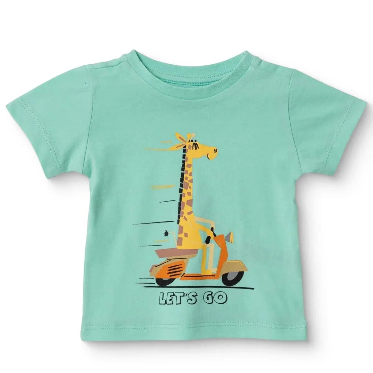 HelloBaby Boys T-shirt Animal Print Crew Neck Short Sleeve - Multicolour