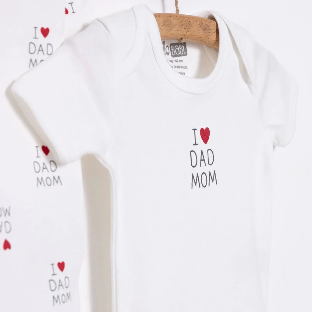 HelloBaby Newborn Baby Mom&Dad Jumpsuit - Ecru