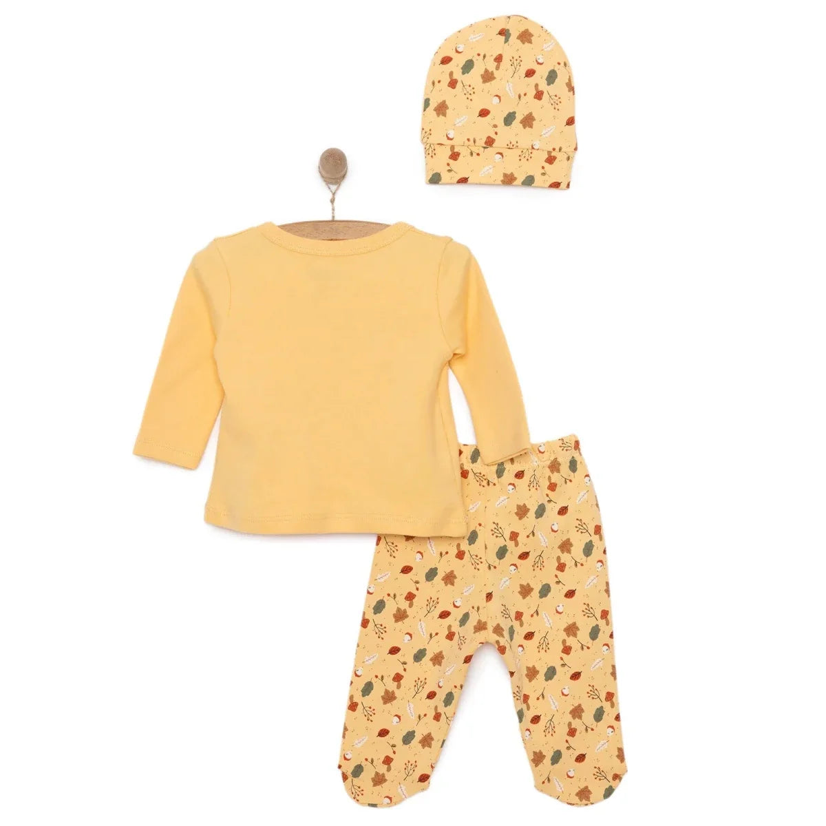 HelloBaby Girl Wrapover Top-Hat-Footed Bottom - Salmon