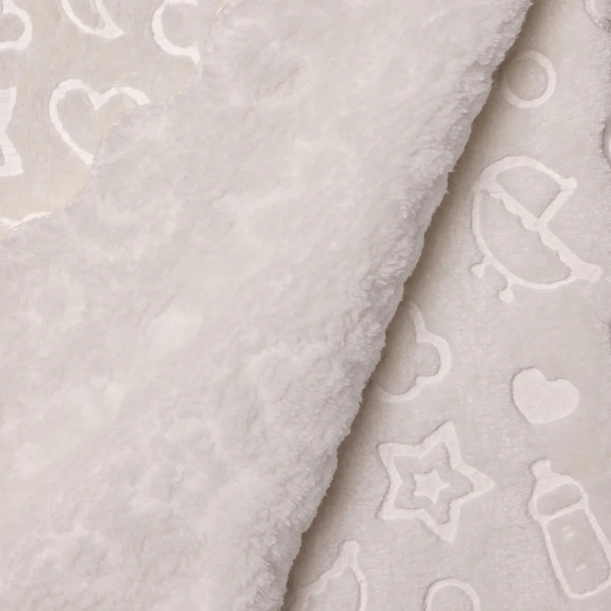 Little Dreams Unisex Plush Blankets - Ecru