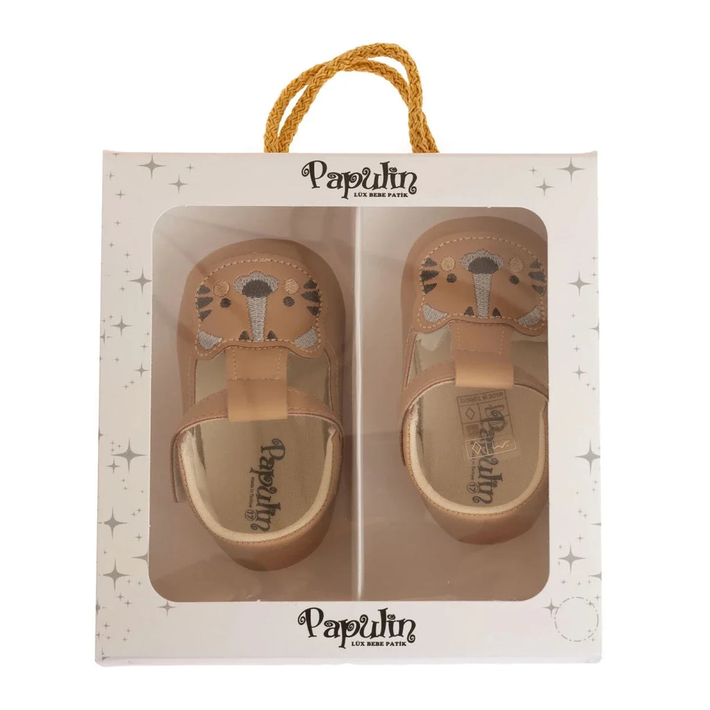 Papulin Boys Pre-Walker Shoes - Light Brown