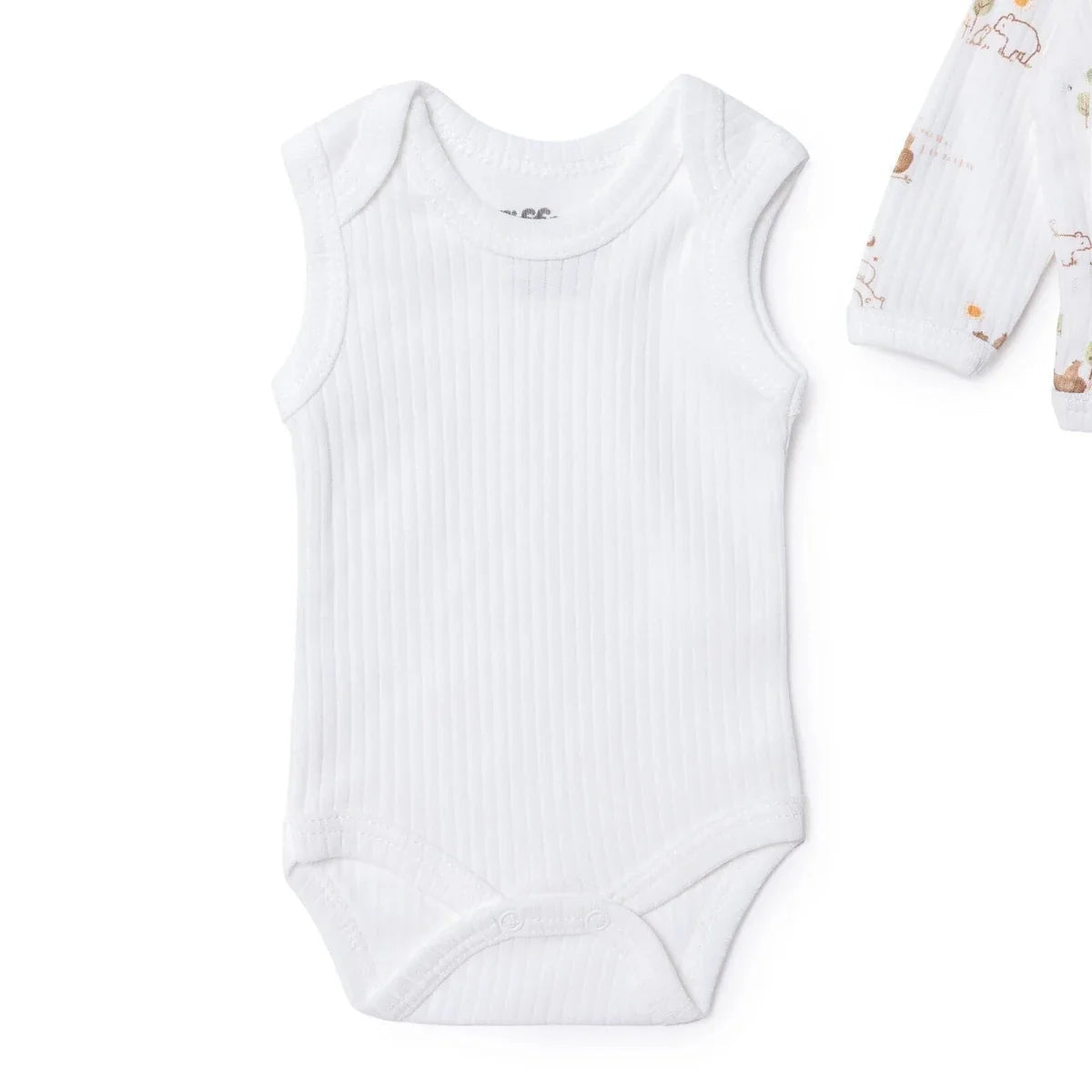 Tiffany 100% Cotton Tiny Baby Set - Ecru