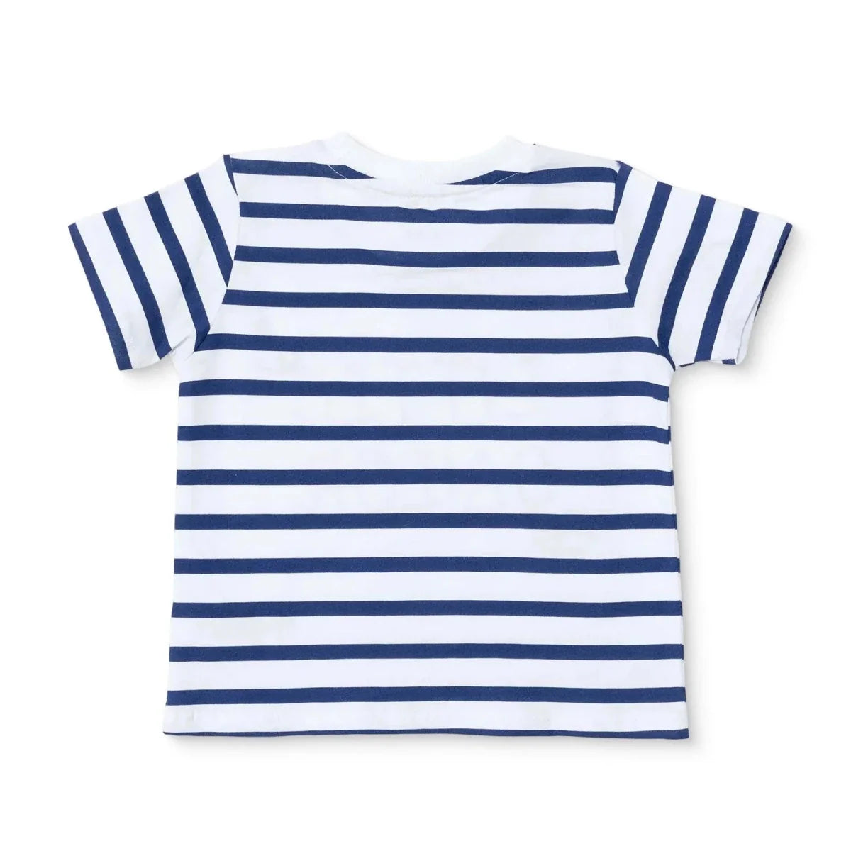 HelloBaby Boys T-shirt Nautical Print Little Sailor Crew Neck Short Sleeve - Navy Printed