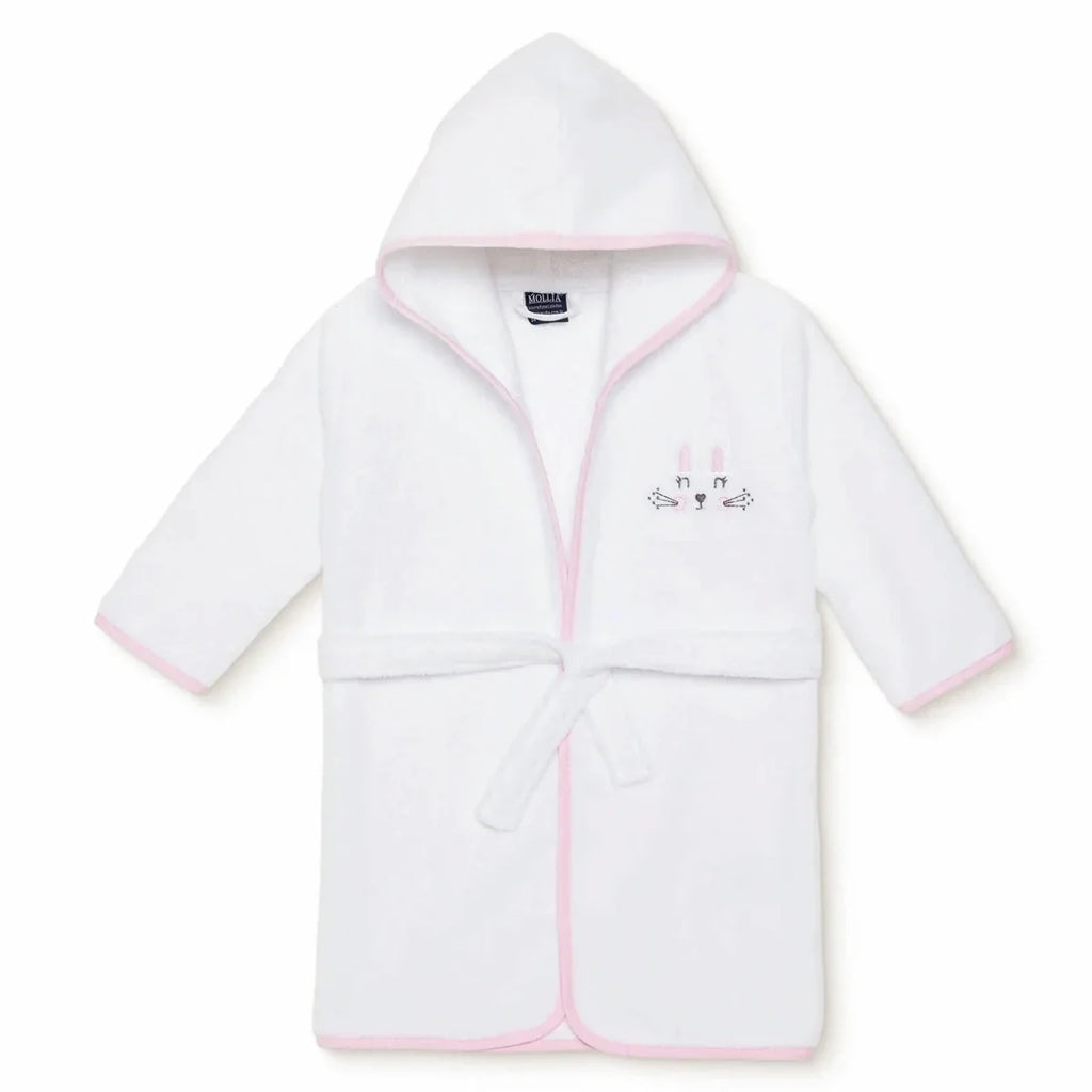 Mollia Girls Baby Bathrobe - White