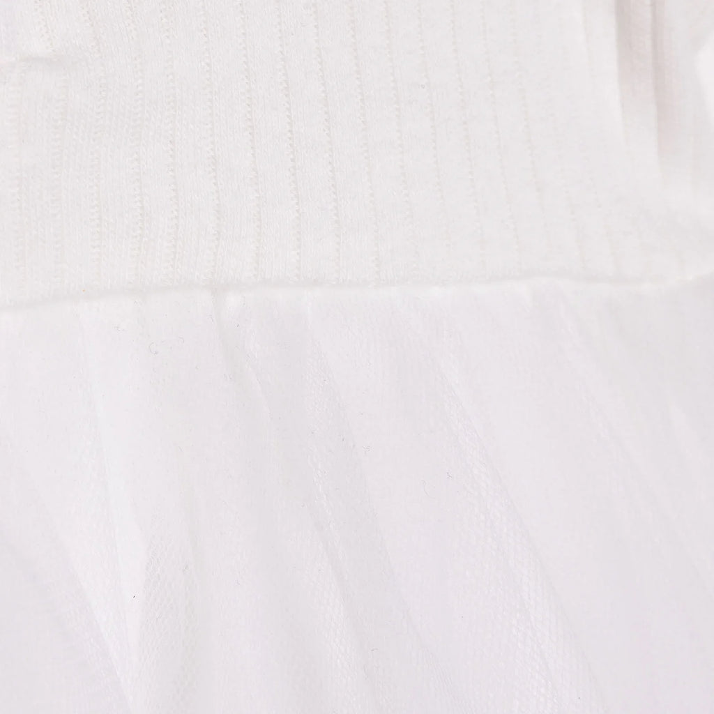 HelloBaby Newborn Girl Tulle Dress - Ecru
